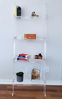 Crate&Barrel Floating Clear Acrylic Bookcase/Shelf