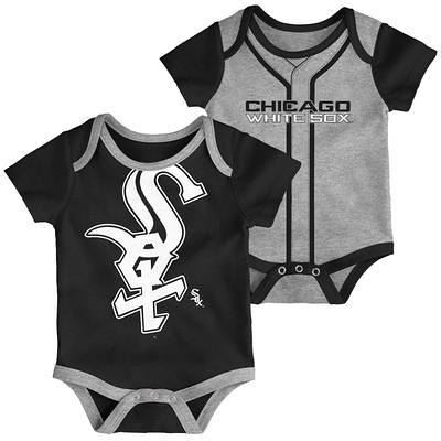 Cincinnati Reds Newborn & Infant Little Slugger Two-Pack Bodysuit Set -  White/Heather Gray