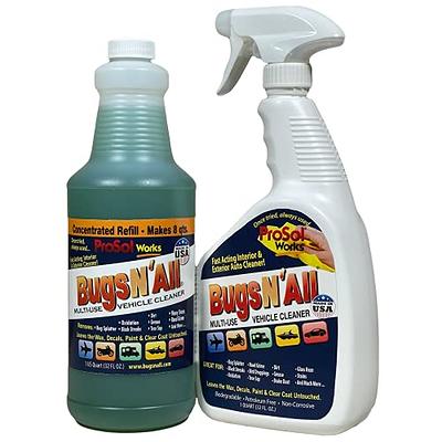 PROSOL WORKS Bugs Splatter N' All Bug Splatter Remover for Cars & Other  Vehicle - 32Oz Concentrated