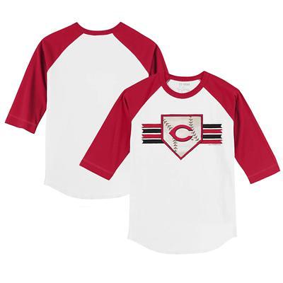 Infant Tiny Turnip White/Red Philadelphia Phillies Burger Raglan 3/4 Sleeve  T-Shirt - Yahoo Shopping