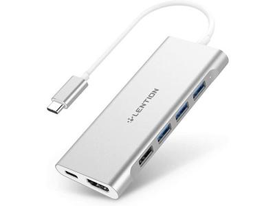 RayCue Adaptador USB C para MacBook Pro/MacBook Air M1 M2 M3 2023 2022 2021  13 15 16, 6 en 1 USB-C Hub MacBook Pro Accesorios con 3 puertos USB