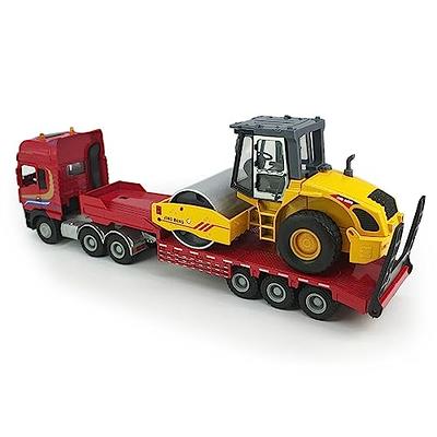 Flatbed Truck Toy With Road Roller