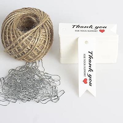 100pcs Price Tag With String Attached White Marking Tag Gift Tag With String  Paper Price Label