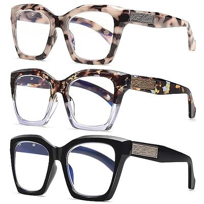 LADEESSE Reading Glasses for Women Men Reader,Oversized Stylish