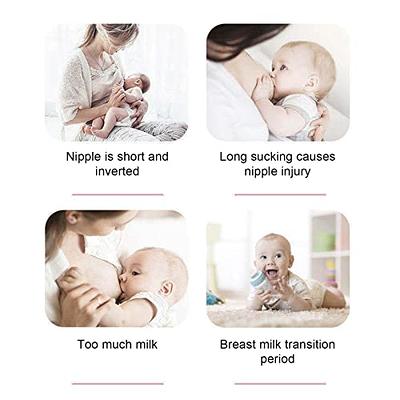 2pcs Breastfeeding Nipple Shield, Double Suction Cup Silicone Nipple Shield  Protector for Nursing Newborn, for Latch Difficulties or Flat or Inverted  Nipples - Yahoo Shopping