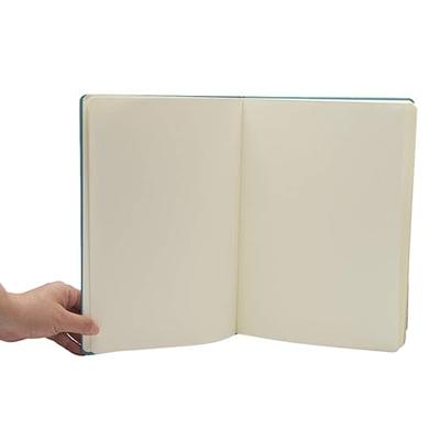 LokweeTal A5 Blank Notebook Leather Journal Hard Cover Thick