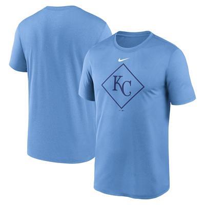 Kansas City Royals Concepts Sport Inertia Raglan Long Sleeve Henley T-Shirt  - Light Blue