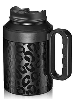 TINVSKQQKJ 40oz Cow Insulated Tumbler With Straws and  Lid,Stainless Steel Coffee Tumbler with Handle Double Vacuum Leak Proof  Travel Coffee Mug Cup Water Bottle For Office, Party,Home: Tumblers & Water