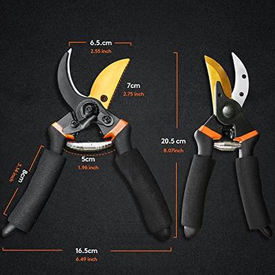 8 Heavy Duty Garden Ratchet Hand Pruners Pro Pruning Shears Clippers  Trimmers