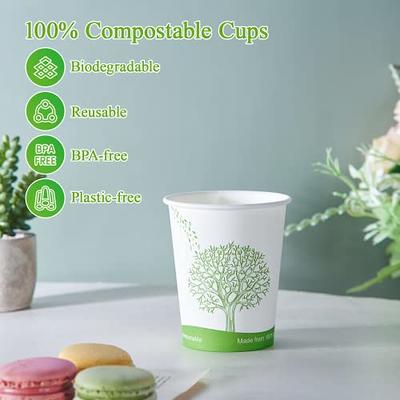 ECOLipak 300 Pack Compostable Paper Cups, 8 oz Biodegradable Disposable  Paper Coffee Cups with PLA Lined, Eco-friendly Hot Drinking Cups for Party,  Picnic,Travel,and Events - Yahoo Shopping