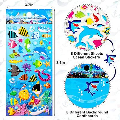 3D Stickers for Kids Toddlers 8 Different Sheets 3D Puffy Bulk