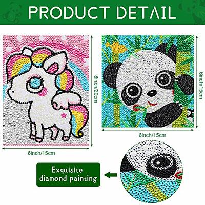 8 Pieces 5D Diamond Painting Kits for Kids Diamond Art Kits Animal Gem  Painting Kit Crystal