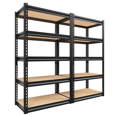 Garage Shelving Units and Storage,Sturdy Easy Assemble Heavy Duty Shelf,Steel Metal Shelves,Large Adjustable Garage Storage Rack,for Warehouse