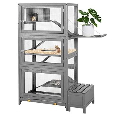 Aivituvin Ferret Cage Rat Cage for Chinchilla, Lizard,Squirrel,  Chameleon,Gerbils and Other Small Animals