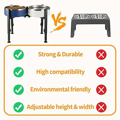 PROERR Single Dog Bowl Stand,Tall Dog Food Stand Adjustable Wide 7-11  Heights 14.5,Metal Elevated Dog Bowl Holder Raised Water Feeder for  Medium,Large Dog(Bowl Not Included) - Yahoo Shopping