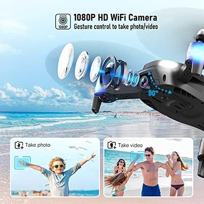 NEHEME Drones with Camera for Adults, NH760 1080P FPV Drone for Kids  Beginners, Foldable WIFI RC Quadcopter with 2 Batteries for 32 Min Flight
