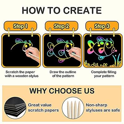 Magic Scratch Doodle Art Painting, Painting Cards Toys, Drawing Toys