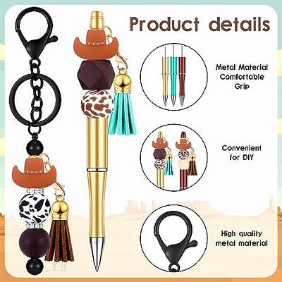  Colarr 12 Pcs Beadable Pens and Beadable Keychain Bars with  Colorful Beads Assorted DIY Making Kit for Pens Keychain Pendant for Women  Kid Student Office Jewelry Craft (Spooky Theme)