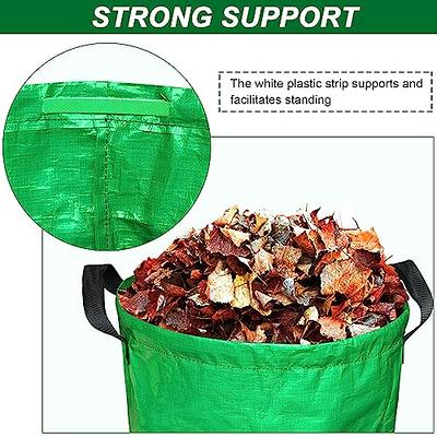 1-3Pack 72 Gallon Garden Leaf Bags Reusable Yard Lawn Waste Bag 4 Strong  Handles