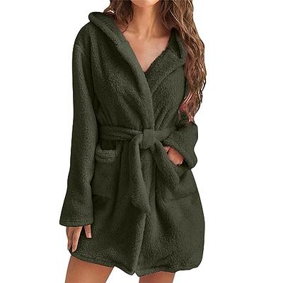 Women's Waffle Knit Robe with Hood – Plain Clothing Store