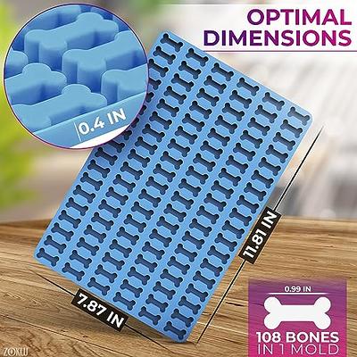 Dog Bone Candy Molds Silicone - Dog Treat Silicone Mold Blue Melting  Chocolate Molds Ice Cube Mini