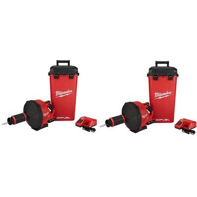 Milwaukee M18 FUEL 18-Volt Lithium-Iron Cordless Plumbing Drain Snake Auger  Kit w/CABLE DRIVE & 5/16 in. x 35 ft. Cable (2-Tools) - Yahoo Shopping