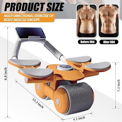 Wconaces Ab Roller Wheel with Elbow Support, Adjustable in 3 Sizes Automatic  Rebound Abdominal Wheel, Bearing Capacity of 330LB Ab Roller with Elbow  Support, Ab Roller Wheel Pre-Assembled 95% - Yahoo Shopping