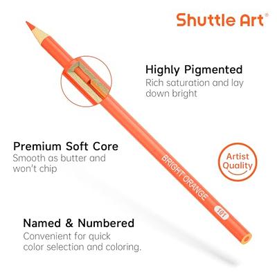 80 Colored Pencils, Shuttle Art Soft Core Coloring Pencils with