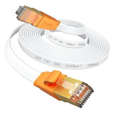 Cat 8 Ethernet cable - 40 gigabit per second patch & network cable, braided