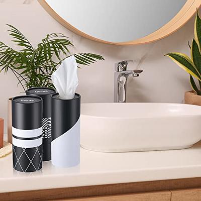 Car Tissues for Car Tissue Holder,Car Tissues Cylinder with Facail Tissues  Bulk,Round Tissue Boxes for Car,Travel Cylinder Tissues for Cup Holder