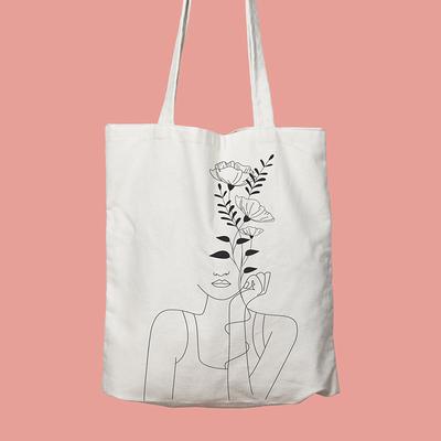 Minimal Art Tote Bag, One Line Drawing, Abstract Flowers Design, Gift For  Her, Shopping Cotton Friendly Bag - Yahoo Shopping