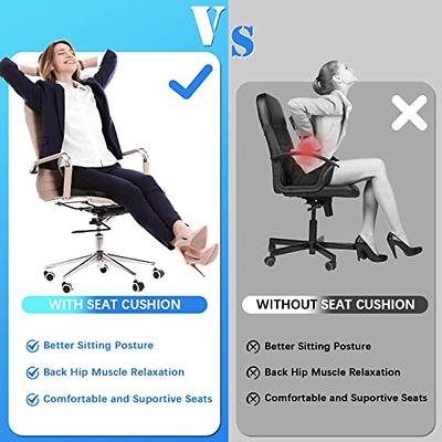 Office Chair Gel Seat Cushion - Car Seat Cushion, Non-Slip Sciatica & Back  Coccyx Tailbone Pain Relief Chair Pad, Memory Foam Butt Pillow for Computer  Desk,Wheelchair,Driving, Desk Accessories (Black) - Yahoo Shopping