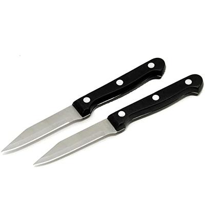 Paring Knife with Sheath Set of 3 Pieces Black Kitchen Knives 3.5 inch Cut  Through So Easy - Yahoo Shopping