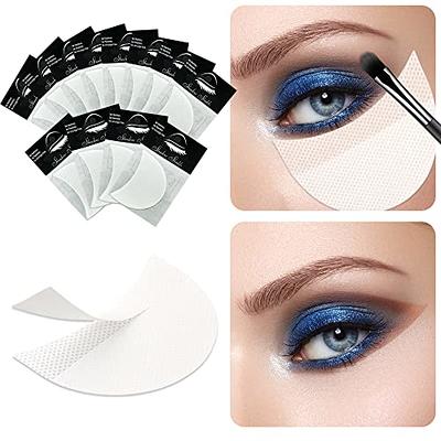 LKE 100pcs Eyeshadow Stencils makeup tape Professional Lint Free Under Eye  Eyeshadow Gel Pad Patches eyeliner tape for Eyelash Extensions/Lip Makeup  supplies