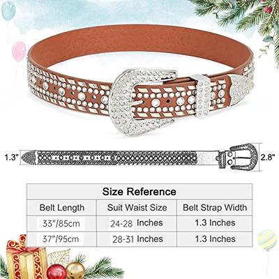 WHIPPY Kids Rhinestone Western Belt, Cowboy Cowgirl Diamond Studded Bling  Leather for Girls Boys, Brown - Yahoo Shopping