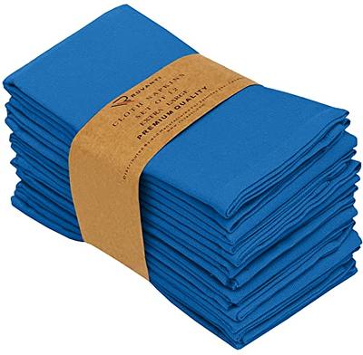 Ruvanti Cloth Napkins Set of 12, 18x18 Inches Napkins Cloth Washable, Soft,  Durable, Absorbent, Cotton Blend. Table Dinner Napkins Cloth for Hotel,  Lunch, Restaurant, Wedding Event, Parties - Blue - Yahoo Shopping