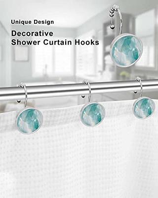 Utopia Alley Double Shower Curtain Hooks for Bathroom Rust Resistant Shower  Curtain Hooks Rings Crystal Design in Chrome (Set of 12), Polished Chrome -  Yahoo Shopping