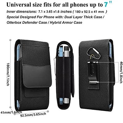 Oxford Universal Cell Phone Holder Belt Clip Loop Card Slot Pouch