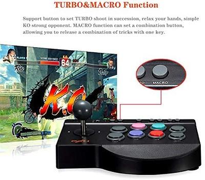 PXN 0082 Arcade Stick, Fight Sticks PC with Turbo & Macro  Functions,Compatible with TV/PC/PS3/PS4/Switch