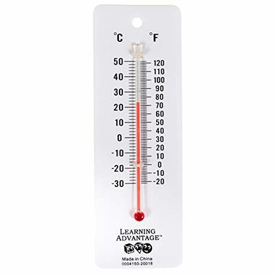 LEARNING ADVANTAGE Student Thermometers - Set of 10 - Dual-Scale -  Mercury-Free - Easy To Read, Analog Desktop Thermometers for Indoor Labs  and Rooms - Yahoo Shopping