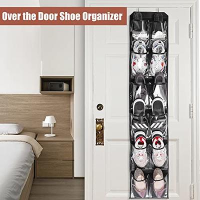 FENTEC Over-the-Door-Shoe-Organizers, Hanging Shoe Organizers with Large  Pocket Shoe Holder Hanging Shoe Rack for Closet Shoe Organizer for Wall,  Over