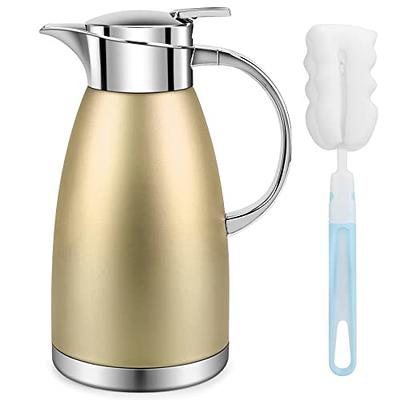 68oz Coffee Carafe Airpot Insulated Thermos Urn Stainless Steel Vacuum  Thermal Pot Flask for Hot Beverage / Water, Tea - Keep 12 / 24 Hours Hot /  Cold