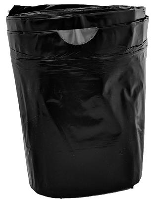 PlasticMill 100-Gallons Black Outdoor Plastic Lawn and Leaf Trash