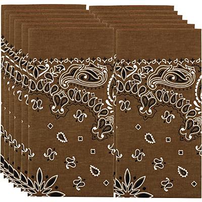 Cotton Bandanas, Bulk 12 Pack - Ideal for Men and Women - Classic Western  Paisley Design, Large Dimensions - Use as a Cute Hair Tie, Cool  Handkerchief, Headband, Cowboy Costume and More - Yahoo Shopping