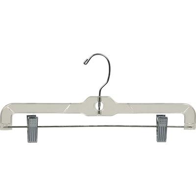 International Hanger Wooden Kids Top Hanger Natural Finish with Chrome Hardware Box of 100