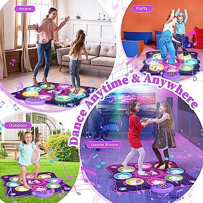 Dance Mat Toys for Kids, Light Up Dance Pad with Wireless