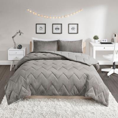 Cannon Solid Percale 3-Piece Grey Cotton Full/Queen Duvet Cover Set  DCS4488GYQ-1800 - The Home Depot