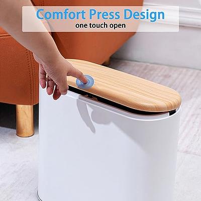 Alipis Small Trash can Trash can with lid trashcan Trash Can Bathroom Trash  Bin with Lid Trash Can for Bedroom Trash Bins Bathroom Garbage Can Garbage