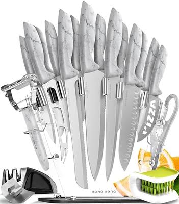 Home Hero 20 Pcs Kitchen Knife Set, Chef Knife Set & Steak Knives