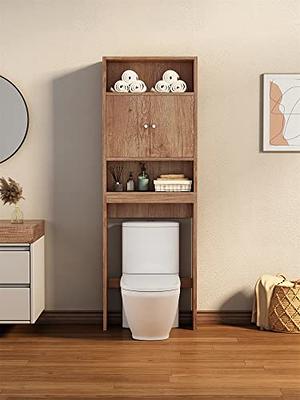 TUOXINEM Small Bathroom Storage Cabinet with One Rod for Small Spaces,Over  The Toilet Storage Cabinet